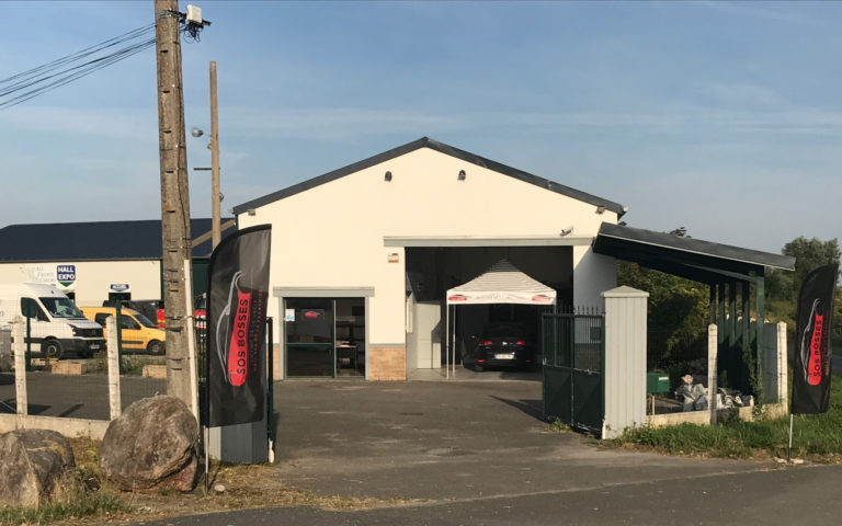 Ouverture d’un centre mobile de débosselage grêle à Le Crotoy dans la Somme.